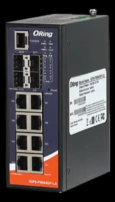 Switch managed 8+4 fibra con PoE e certificazione IEC 61850-3 per substation