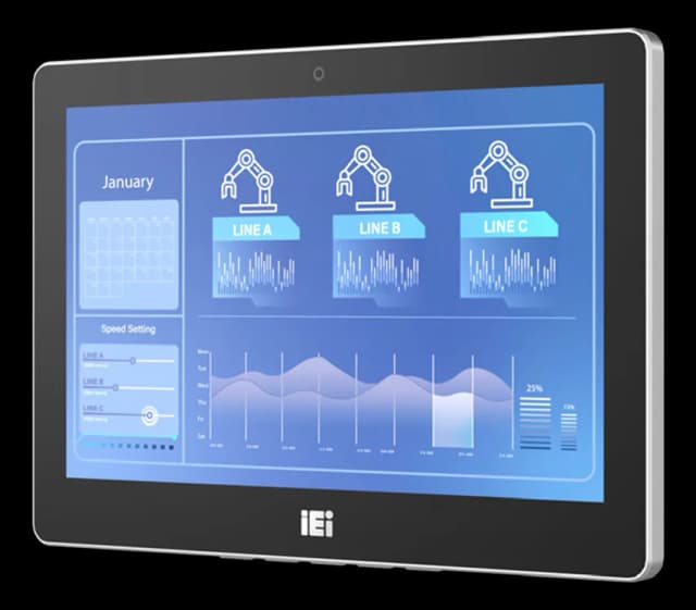 Monitor industriale 10.1" touch capacitivo con frontale IP65